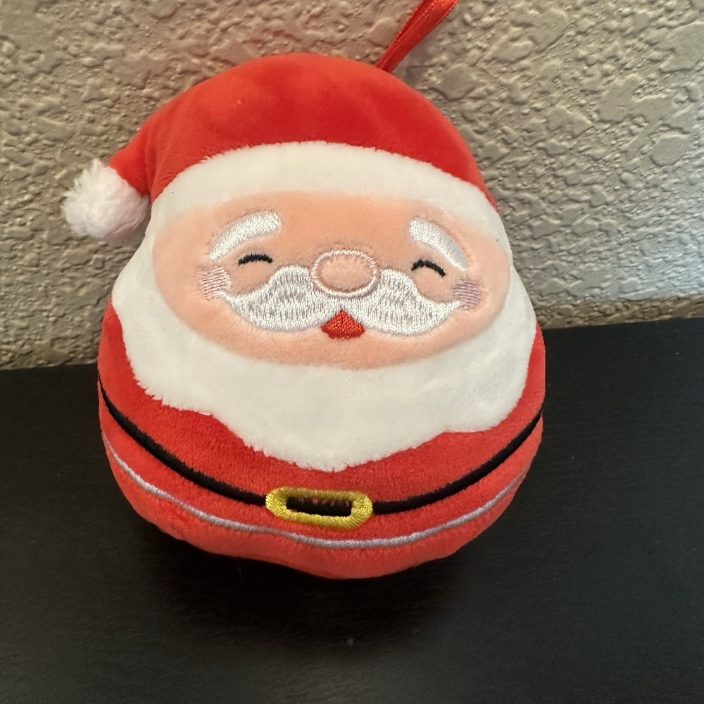 Squishmallow Santa Nick Ornament Holiday 2021 4" Plush Christmas